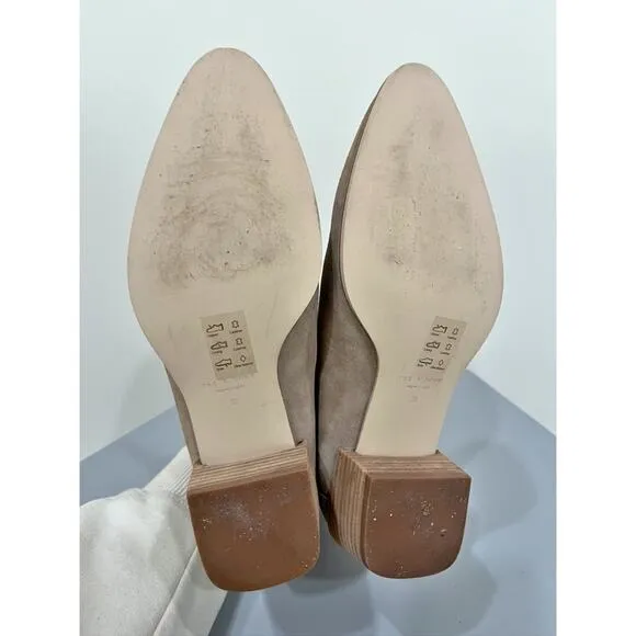 Rag &amp; Bone Rover Suede Chelsea Boot Almond Toe Ankle Booties Slip On