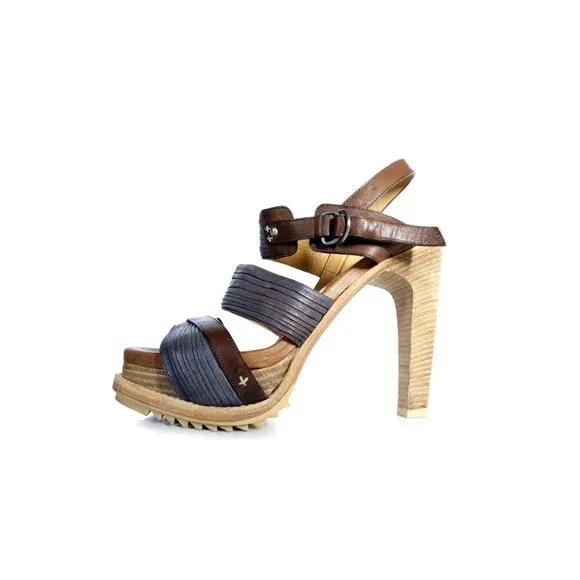 RAG &amp; BONE  Sandals 8 Razor Cut Platform High Heel Gray Sandals 38