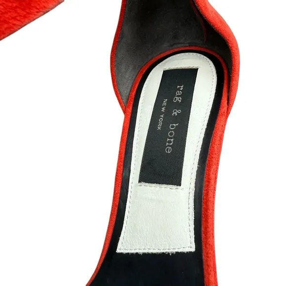 Rag &amp; Bone Tamira Sandals High Heels Suede Black Size 40 US 10