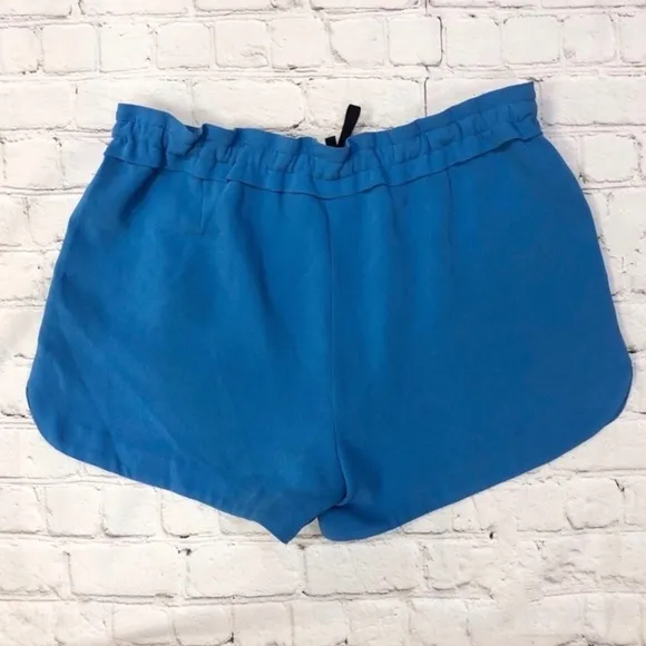 Rag &amp; Bone Women’s Ivette Shorts Blue Crepe Size Small Drawstring Waist