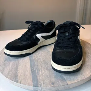 Rag &amp; Bone Women’s Retro Court Black White Leather Sneakers EU Sz 37 US Size 7