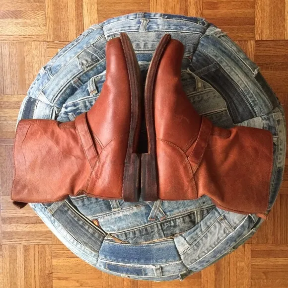 rag and bone brown leather ankle boots SZ 38 / US