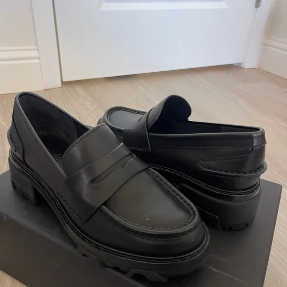 Rag and Bone Shiloh Loafers Leather Black 36