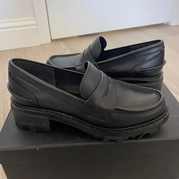 Rag and Bone Shiloh Loafers Leather Black 36