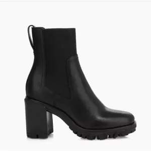 Rag&amp;Bone Shiloh Black Grain Leather Platform Heel Boots size 11IS EUR41