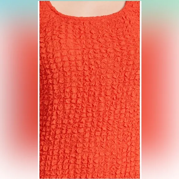 RAILS Julie Orange T-Shirt Bodycom Stretchy Popcorn  Mini Dress Size XXS