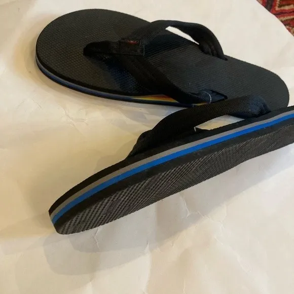 Rainbow Sandals Men's Single Layer Soft Top 1&quot; EVA Rubber Filled Nylon Strap