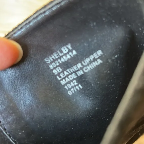 Ralph Lauren Shelby Suede Leather Black Boots 9 B Zipper Riding Straps Buckle