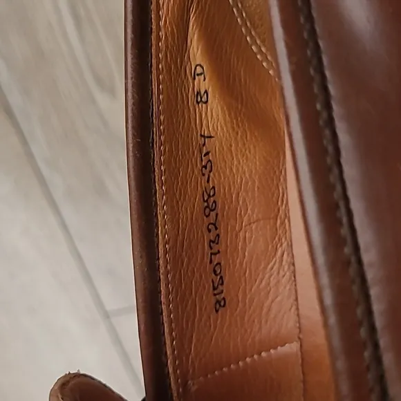 RALPH LAUREN x Crockett Jones‎ Brown Shell Cordovan Leather Sz 8 D Loafers Shoes