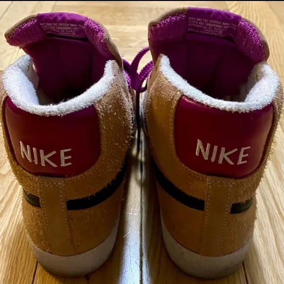 *RARE* 2004 Nike Blazer Storm Pink Leather Retro Sneakers: Sz 6.5
