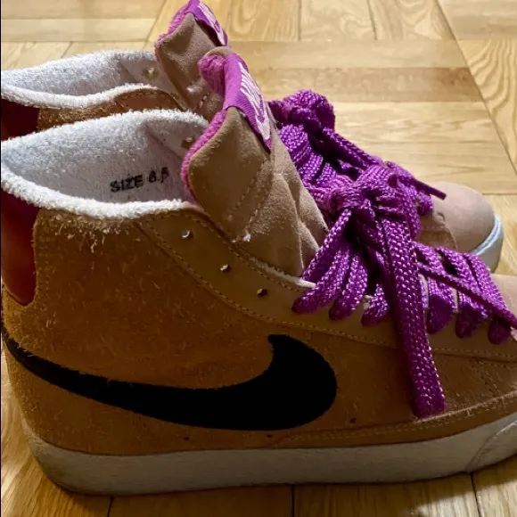 *RARE* 2004 Nike Blazer Storm Pink Leather Retro Sneakers: Sz 6.5