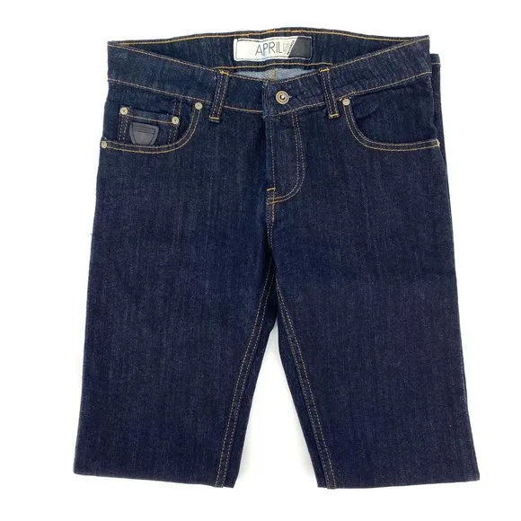 RARE APRIL 77 RECORDS Raw Denim Skinny Jeans