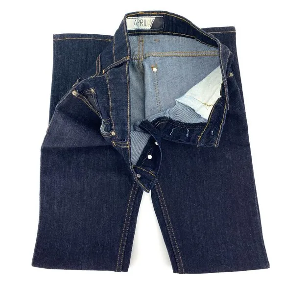 RARE APRIL 77 RECORDS Raw Denim Skinny Jeans