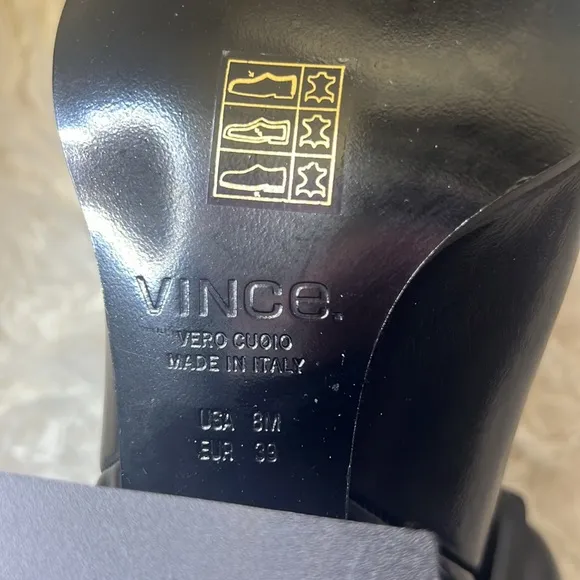 RARE VINCE Laird leather ankle boots size 8
