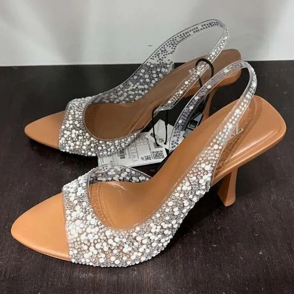 RARE!!! ZARA Embellished Slingbacks NWT LAST ONE!!!