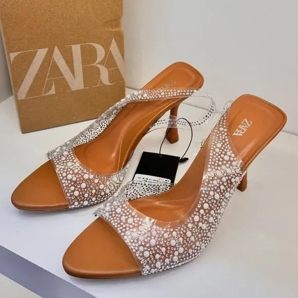 RARE!!! ZARA Embellished Slingbacks NWT LAST ONE!!!