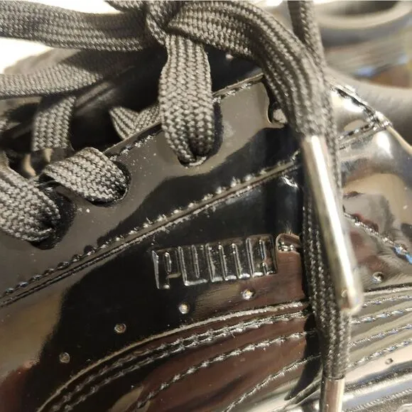 RARE Brand New Puma x Fenty Black Patent Leather Creepers Sneakers Sz.7 Ret $185