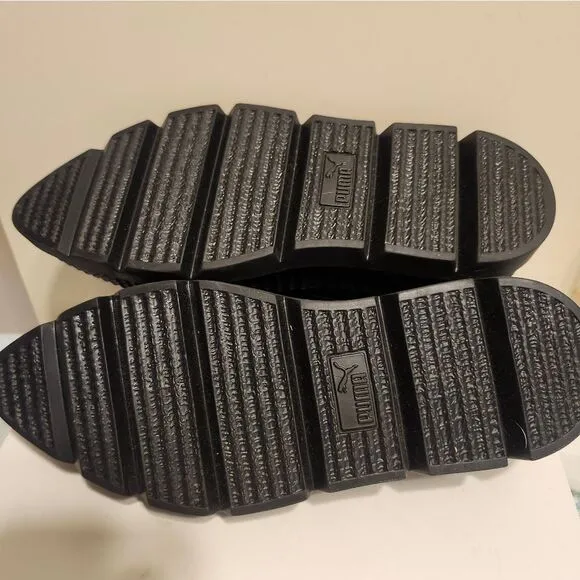 RARE Brand New Puma x Fenty Black Patent Leather Creepers Sneakers Sz.7 Ret $185