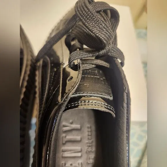 RARE Brand New Puma x Fenty Black Patent Leather Creepers Sneakers Sz.7 Ret $185
