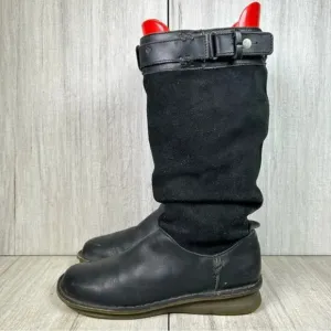 READ Dr. Martens Docs 11415 Tall Suede Leather Boots Shoes Women’s Size 8.5
