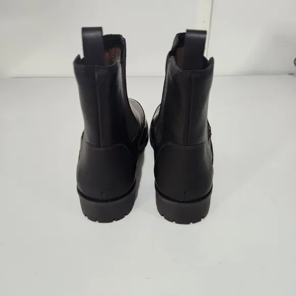 Rebecca Allen Black Leather Ankle Boots, Size 8.5, NWOT