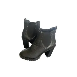 Rebecca Minkoff Eddie Studded Ankle Boots Black Size 8M