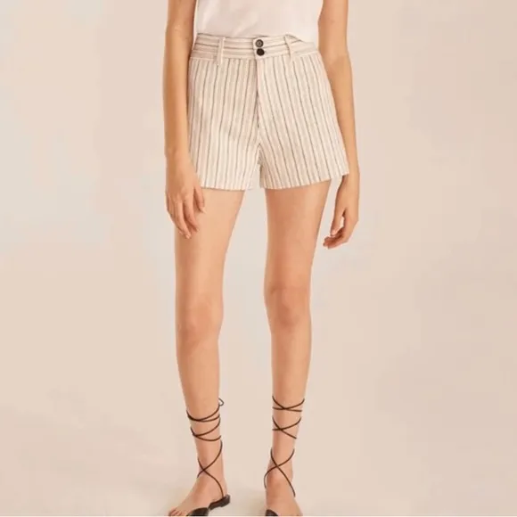 Rebecca Taylor High Rise Striped Shorts | EUC Size 6