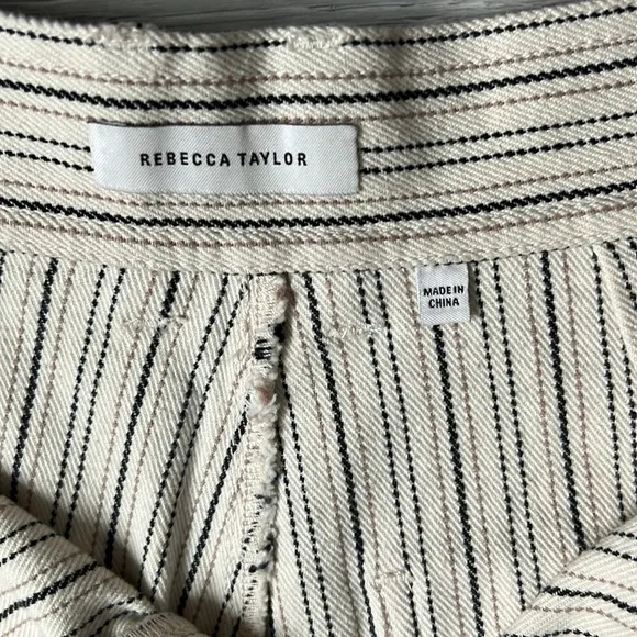 Rebecca Taylor High Rise Striped Shorts | EUC Size 6