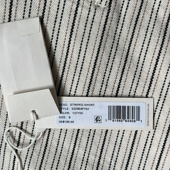 Rebecca Taylor High Rise Striped Shorts | EUC Size 6
