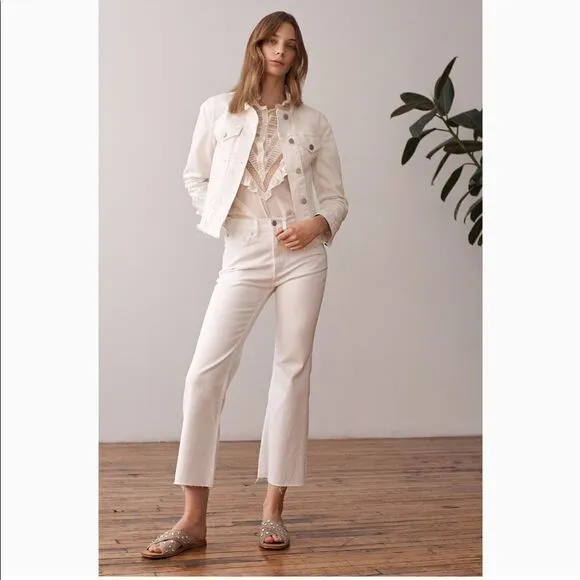 Rebecca Taylor La Vie Ines Kickboot Crop Jeans