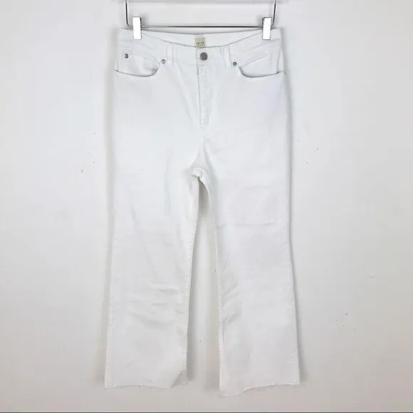 Rebecca Taylor La Vie Ines Kickboot Crop Jeans