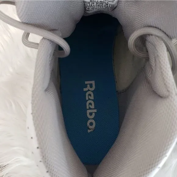 Rebook Sermon Basketball Sneakers Retro White/Gray/Blue Size 9.5