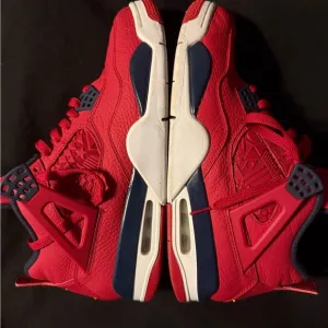 Red and Blue Athletic Sneakers