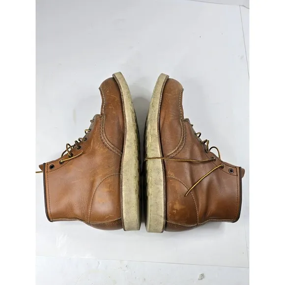 RED WING 875 HERITAGE 10875 CLASSIC MOC TOE 6&quot; BOOTS BROWN MENS SIZE 13 D