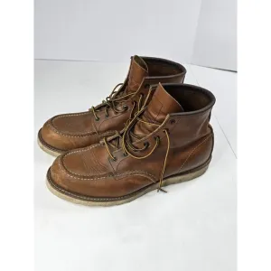 RED WING 875 HERITAGE 10875 CLASSIC MOC TOE 6&quot; BOOTS BROWN MENS SIZE 13 D