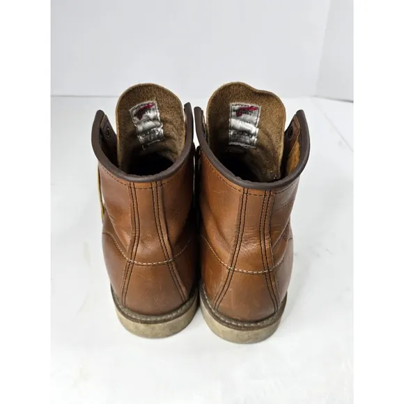 RED WING 875 HERITAGE 10875 CLASSIC MOC TOE 6&quot; BOOTS BROWN MENS SIZE 13 D