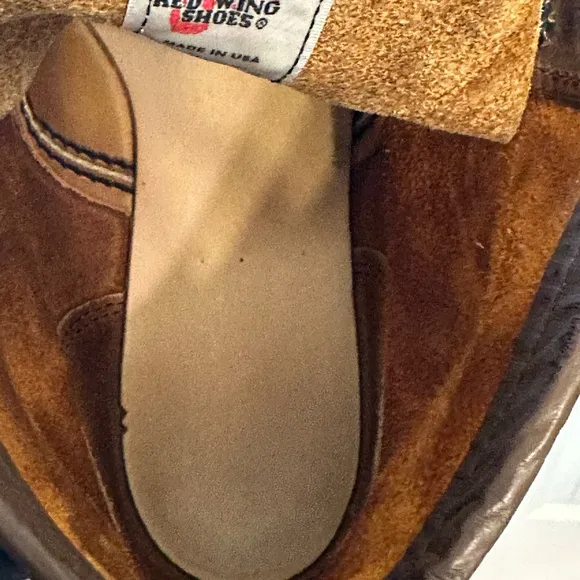 Red Wing Classic 1907 Moc Toe Boot Size 7.5 D Copper Rough and Tough