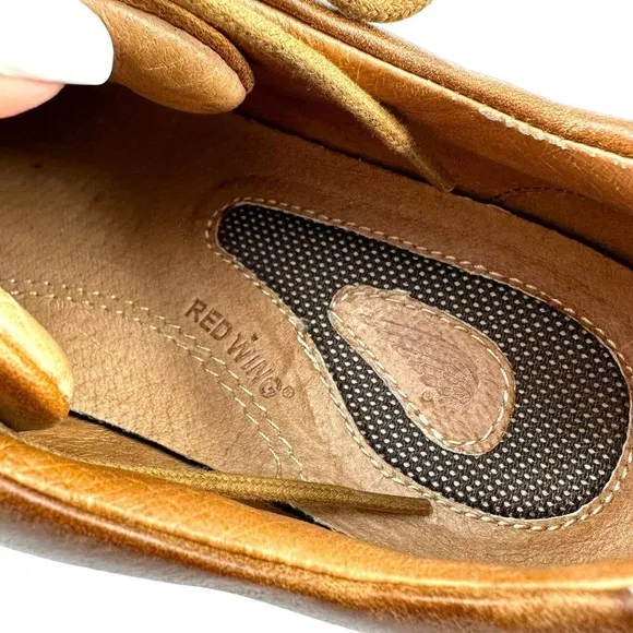 Red Wing Men's Low Top Brown Leather Casual Sneakers Loafers Soft Toe 10.5 EE