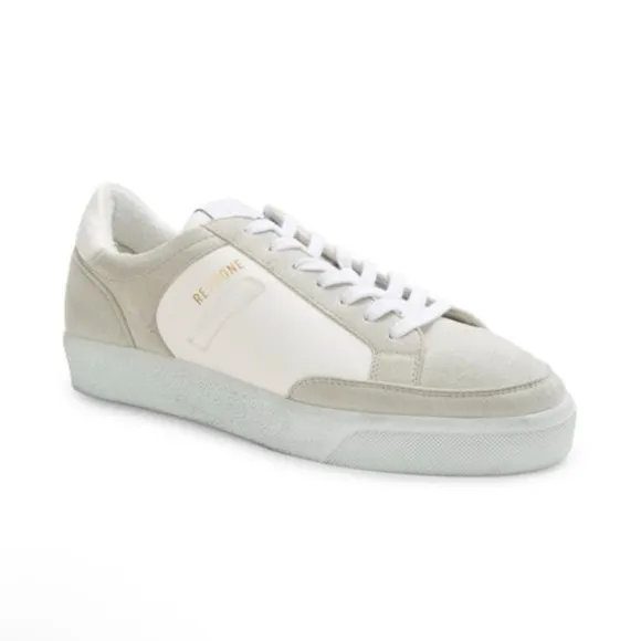 Re/Done 70s Low Top Sneakers in Gray and White – Size 39 (US 8.5)