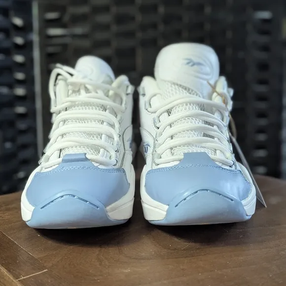 Reebok Question Mid “UNC Blue Toe” Size 7.5 Men’s – Allen Iverson Retro NEW