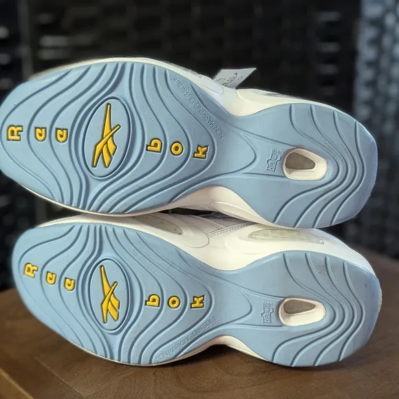 Reebok Question Mid “UNC Blue Toe” Size 7.5 Men’s – Allen Iverson Retro NEW