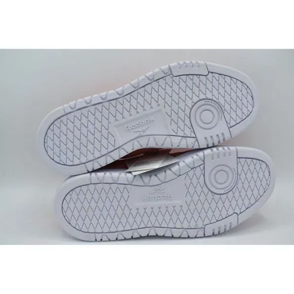 Reebok Womens Size 7 Club C 85 Double White Coral Tennis Style Fashion Sneakers