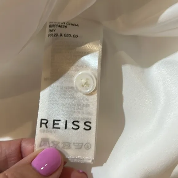 Reiss Drop Waist Ray Mini Dress. Size 10. NWT