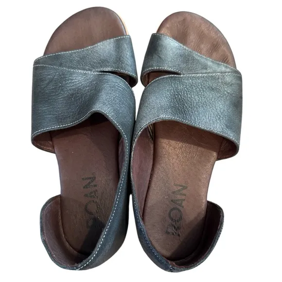 Roan by Bed Stu Womens Irie Leather Slip On Flat Sandals Sandals