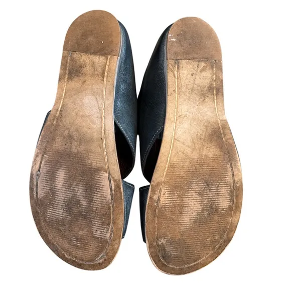 Roan by Bed Stu Womens Irie Leather Slip On Flat Sandals Sandals