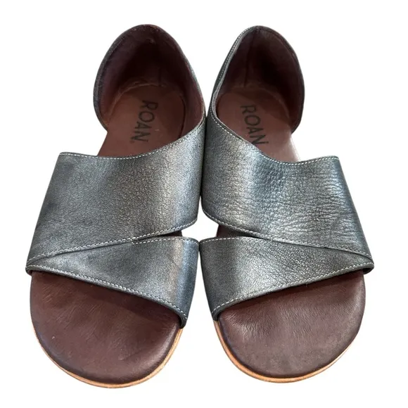 Roan by Bed Stu Womens Irie Leather Slip On Flat Sandals Sandals