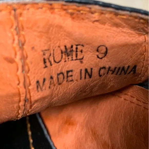 Robert Wayne‎ ☠️ Rome Black Cross Leather Loafers