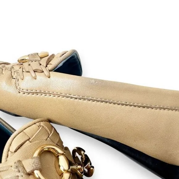 Robert Zur Perlata Shell True Glove Tan Leather Driving Loafers Women’s Size 7.5