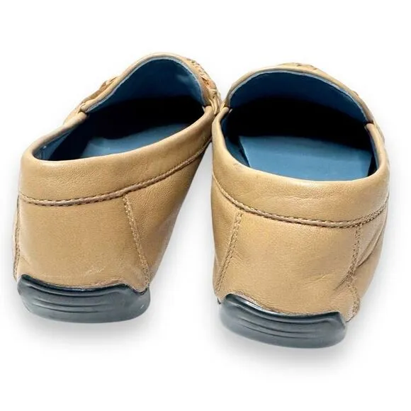 Robert Zur Perlata Shell True Glove Tan Leather Driving Loafers Women’s Size 7.5