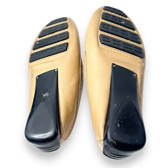 Robert Zur Perlata Shell True Glove Tan Leather Driving Loafers Women’s Size 7.5